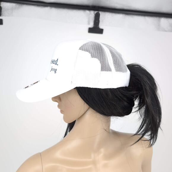 Microdosed. jeng White Otto World Famous Foam Front Trucker Hat Baseball Cap NEW - Picture 6 of 16